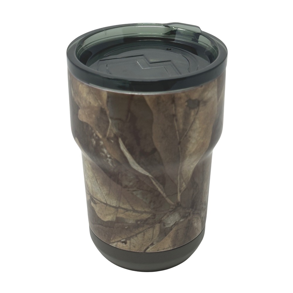 Magellan Outdoors Camo Stainless Steel Insulated Tumbler Travel Mug Brown Leaf